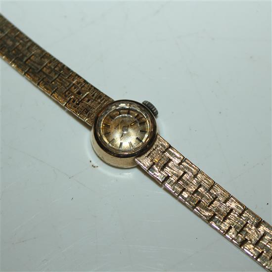 Ladys 9ct gold Longines watch